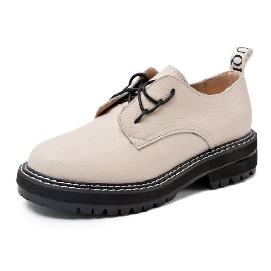 Korean All-match Women's Shoes Brock Oxford Shoes Ooho