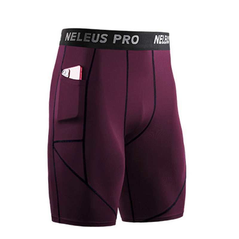 Men Outdoor Running Shorts Male Board GYM Exercise Fitness Leggings Ooho