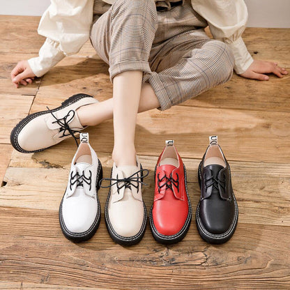 Korean All-match Women's Shoes Brock Oxford Shoes Ooho