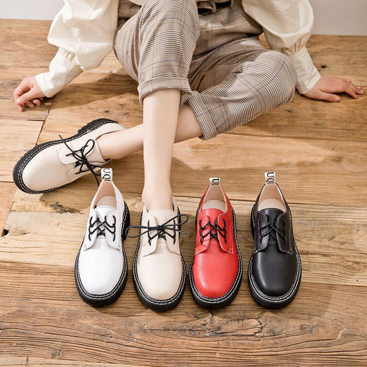 Korean All-match Women's Shoes Brock Oxford Shoes Ooho