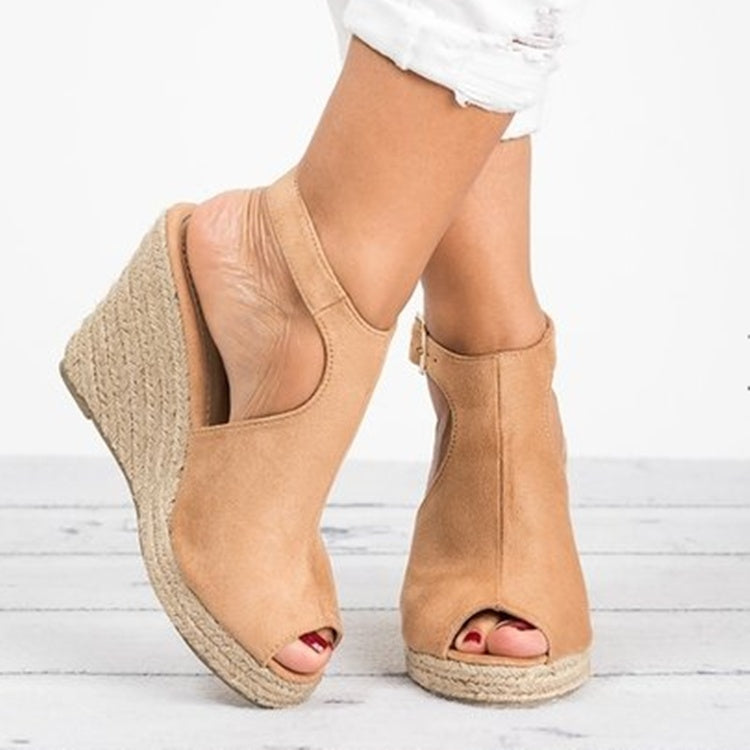Fashion Women Platform Sandals Peep Toe Spartan Sandals Women Summer Wedges High Heel Shoes Ooho