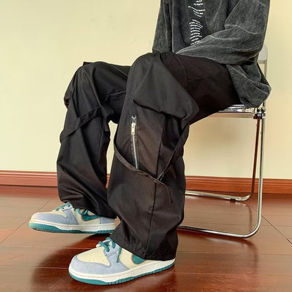 Loose Straight Cargo Pants Men Ooho