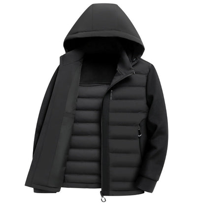 Hooded White Duck Down Warm Coat Down Jacket Ooho