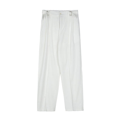 Non-iron Straight Suit Trousers Men Loose Casual Ooho