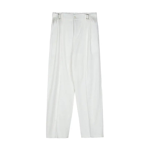 Non-iron Straight Suit Trousers Men Loose Casual Ooho
