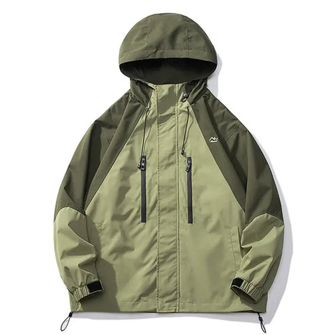 Fashion Colorblock Shell Jacket Men Ooho