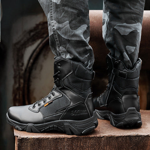 Leather Boots Outdoor Snow Boots Sports Shoes For Men Ooho
