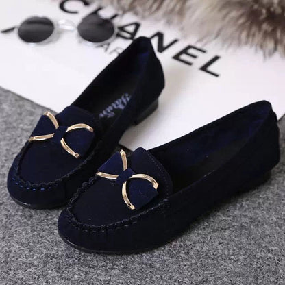 Peas shoes flat shoes bowknot women's shoes Ooho