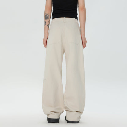 Cotton Loose Straight Cargo Pants Men Ooho