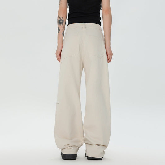 Cotton Loose Straight Cargo Pants Men Ooho