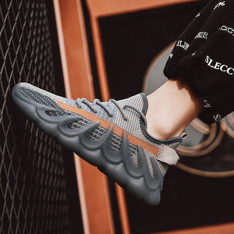 Fashion Sneakers With Wave Sole Cool Sports Shoes Men Ooho