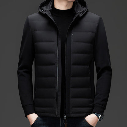 Hooded White Duck Down Warm Coat Down Jacket Ooho