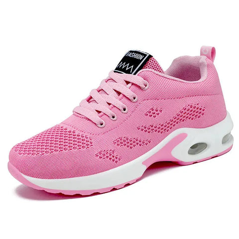 New Casual Air Cushion Running Breathable Soft Sole Sports Shoes For Women Ooho
