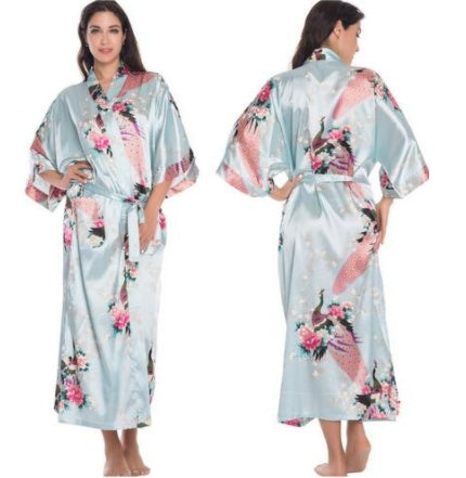 Satin Robes for Brides Wedding Robe Sleepwear Silk Ooho