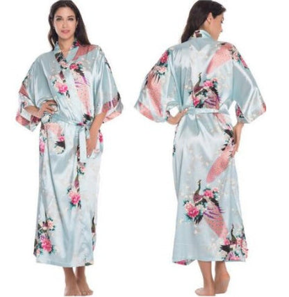 Satin Robes for Brides Wedding Robe Sleepwear Silk Ooho
