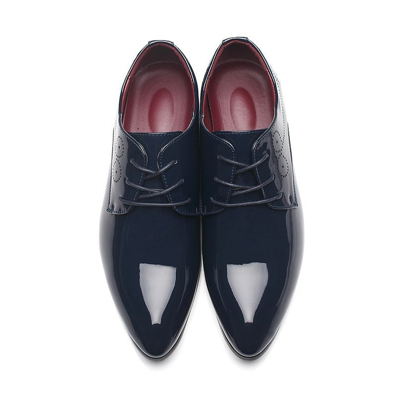 Men Leather Shoes Men Business Casual Dress Shoes Business Casual Leather Shoes Slip-on Black Driving Shoe For Men Ooho