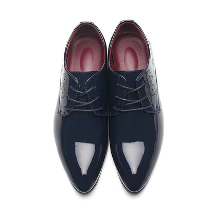 Men Leather Shoes Men Business Casual Dress Shoes Business Casual Leather Shoes Slip-on Black Driving Shoe For Men Ooho