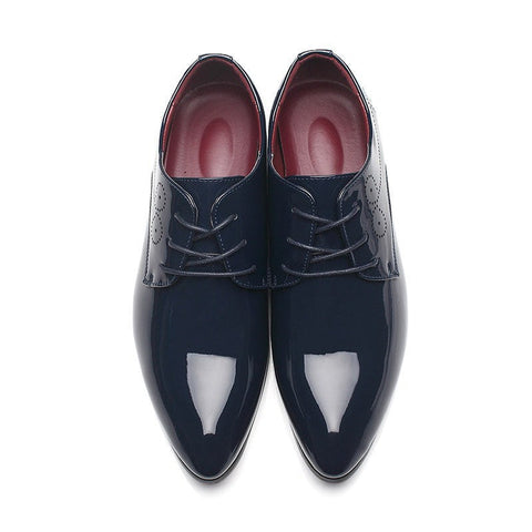 Men Leather Shoes Men Business Casual Dress Shoes Business Casual Leather Shoes Slip-on Black Driving Shoe For Men Ooho