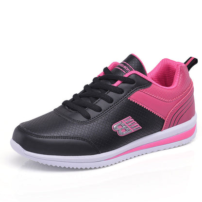 Leather student sneakers women Ooho