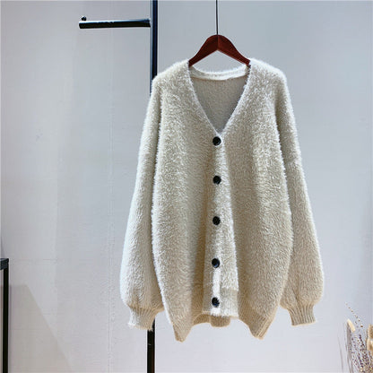 Spring Loose Knit Poncho – Women's Long Sleeve Casual Sweater Coat Ooho