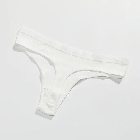 New Female Cotton Panties Low Thong Ooho