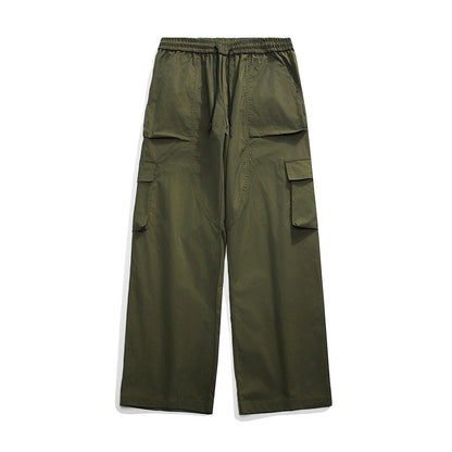 Loose Straight Track Pants Men Ooho
