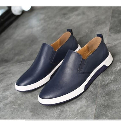 Winter Men Leather Boots Loafers Fashion Warm Cotton Brand Ankle Lace Up Shoes Footwear Ooho