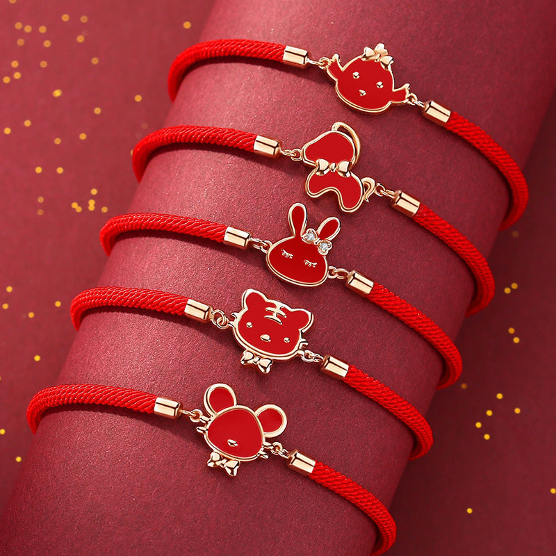 Zodiac Red Rope Bracelet For Women Ooho