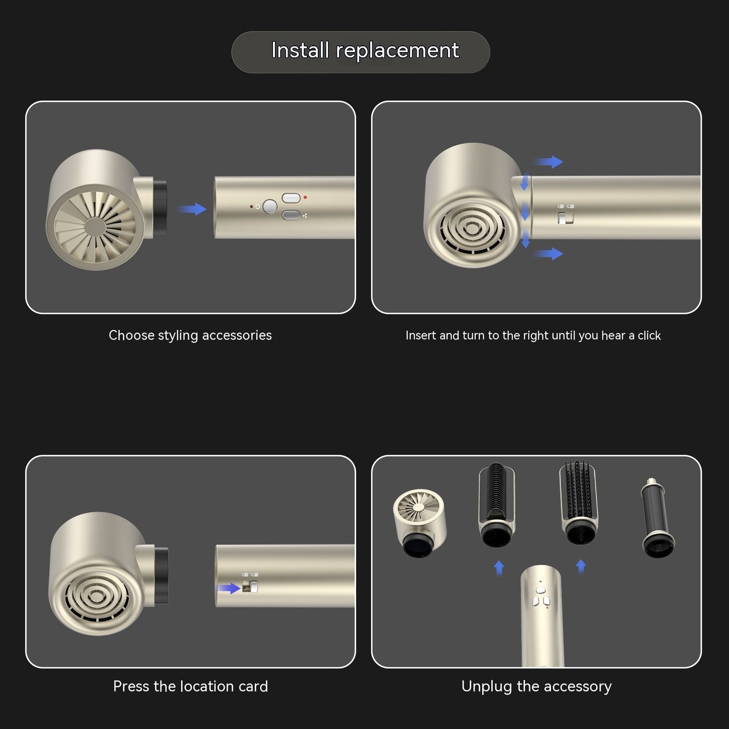 Multifunctional Hair Care Automatic Hair Dryer Ooho