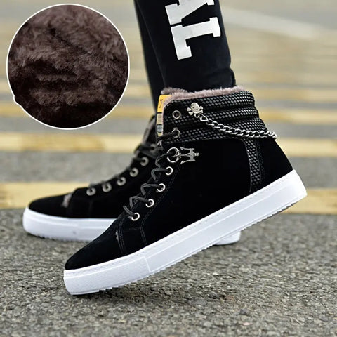 Casual Fashion Sneakers Men's Fleece-lined Sneakers Ooho 