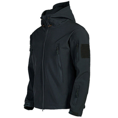 Soft Shell Jacket Men Windproof Hooded Jacket Ooho