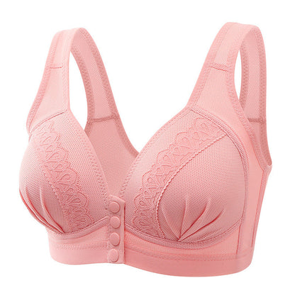 Bras For Women Front Closure Button Bra Wireless Bralette Push Up Brassiere Bra Tube Top Vest Underwear Ooho