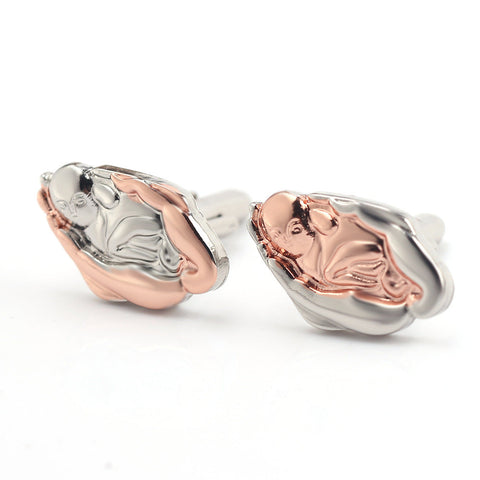 Two-Color Cufflinks New Fashion Fashionable Cufflinks Ooho