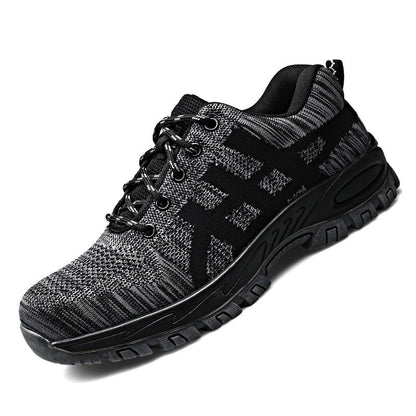 Plus Size Men's Winter Steel Toe Cap Protective Work Shoes Short Boots Men Steel Mid Sole Safety  Indestructible Shoes Ooho