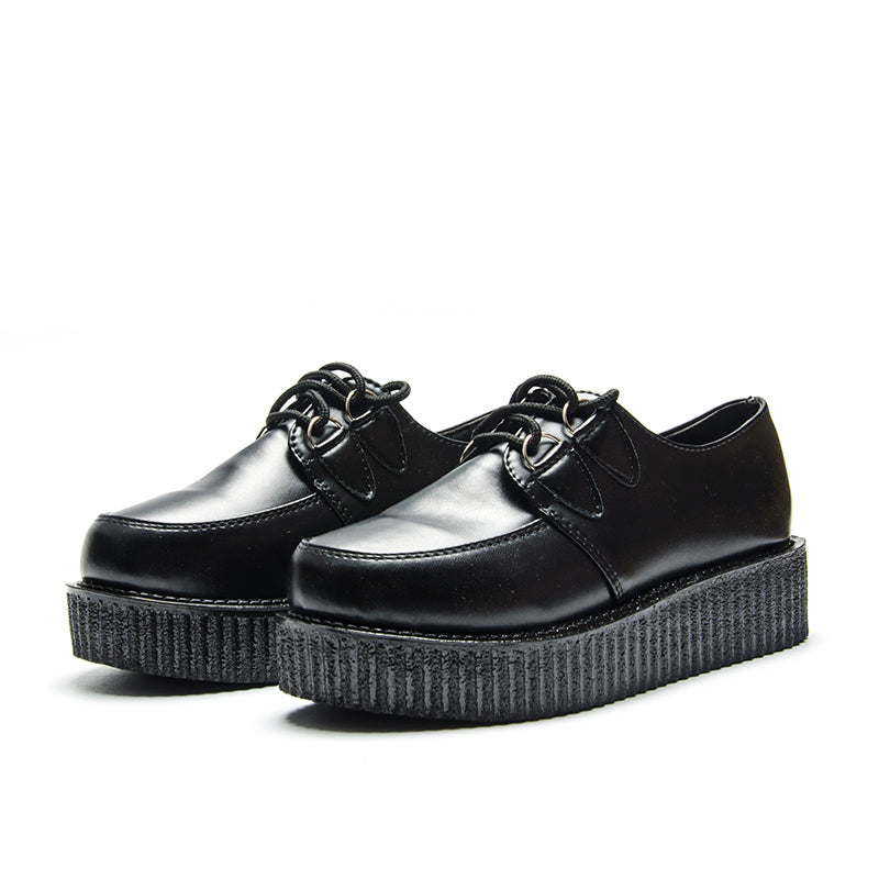 Fujin Brand Star Leather autumn Creepers loafers plus size 35-41 women Shoes ladies platform shoes Women Flats Female Ooho