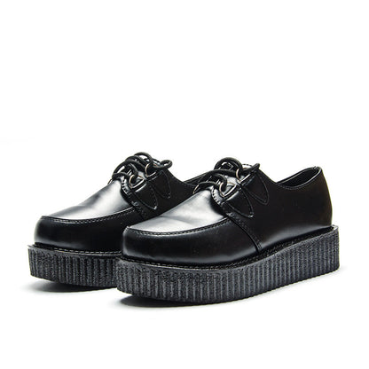 Fujin Brand Star Leather autumn Creepers loafers plus size 35-41 women Shoes ladies platform shoes Women Flats Female Ooho