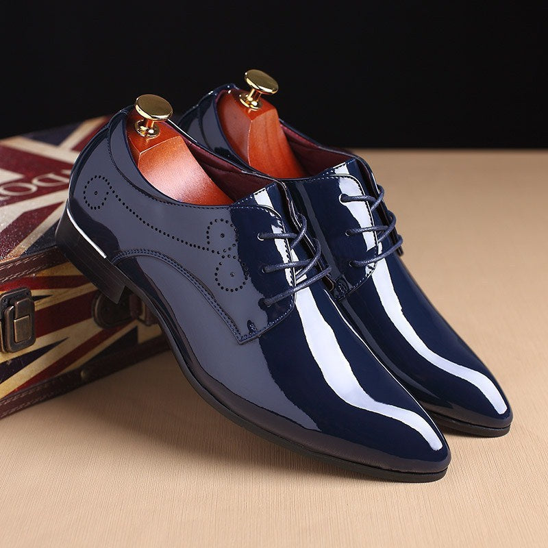 Men Leather Shoes Men Business Casual Dress Shoes Business Casual Leather Shoes Slip-on Black Driving Shoe For Men Ooho