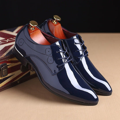Men Leather Shoes Men Business Casual Dress Shoes Business Casual Leather Shoes Slip-on Black Driving Shoe For Men Ooho
