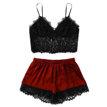 Sexy lingerie sexy women's split lace lingerie sexy suit Ooho