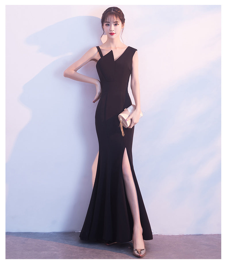 Elegant Fishtail A-Line Dress for Women | Slim Fit Flared Hem Dress Ooho