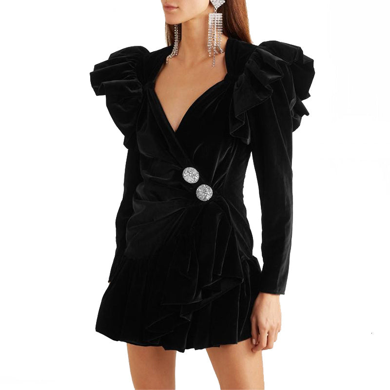 High Waist Mini A-Line Dress for Women | Cute Flared Short Dress Ooho
