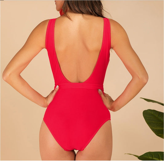 Printed bikini bodysuit Ooho
