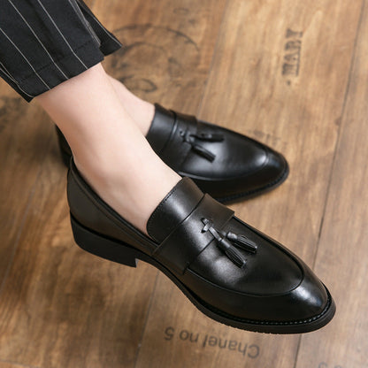 Casual Men Loafers Classic Tassel Men Leather Shoes Wedding Men Dress Ooho