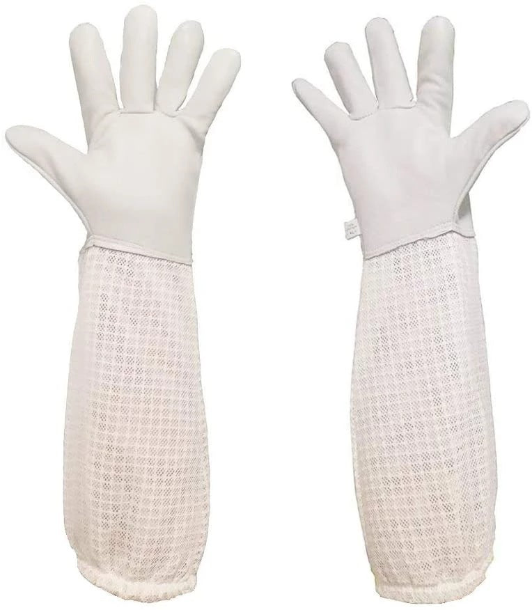 Protection Products Three-layer Breathable Mesh Sheepskin Anti-bee Gloves Ooho