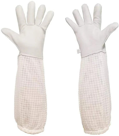 Protection Products Three-layer Breathable Mesh Sheepskin Anti-bee Gloves Ooho