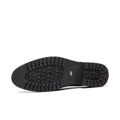 Soft leather pointed shoes men Ooho