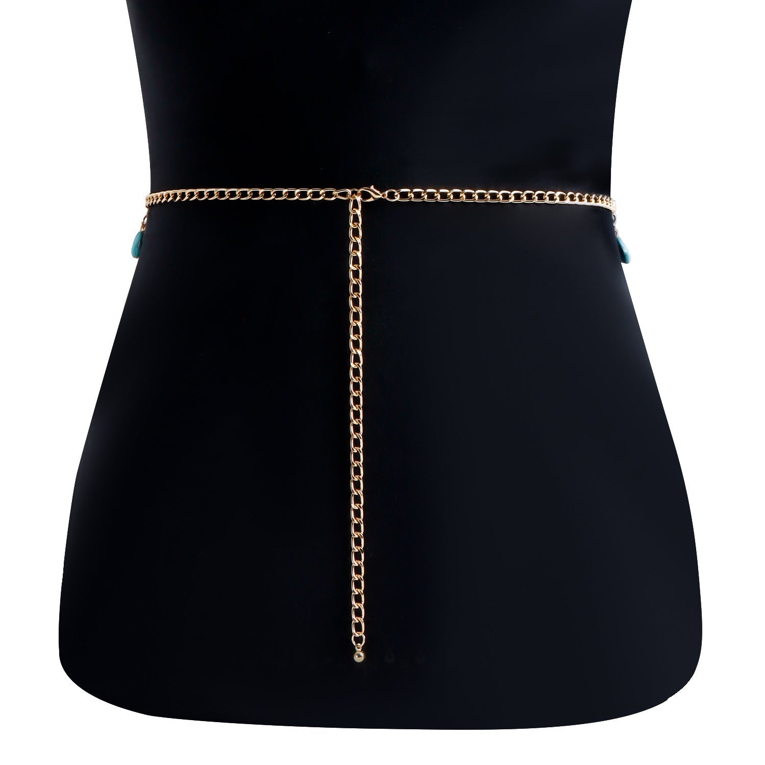 Classic Retro Turquoise Waist Belly Chain For Women Summer Beach Sexy Simple Body Chain Jewelry Accessories Gift Ooho