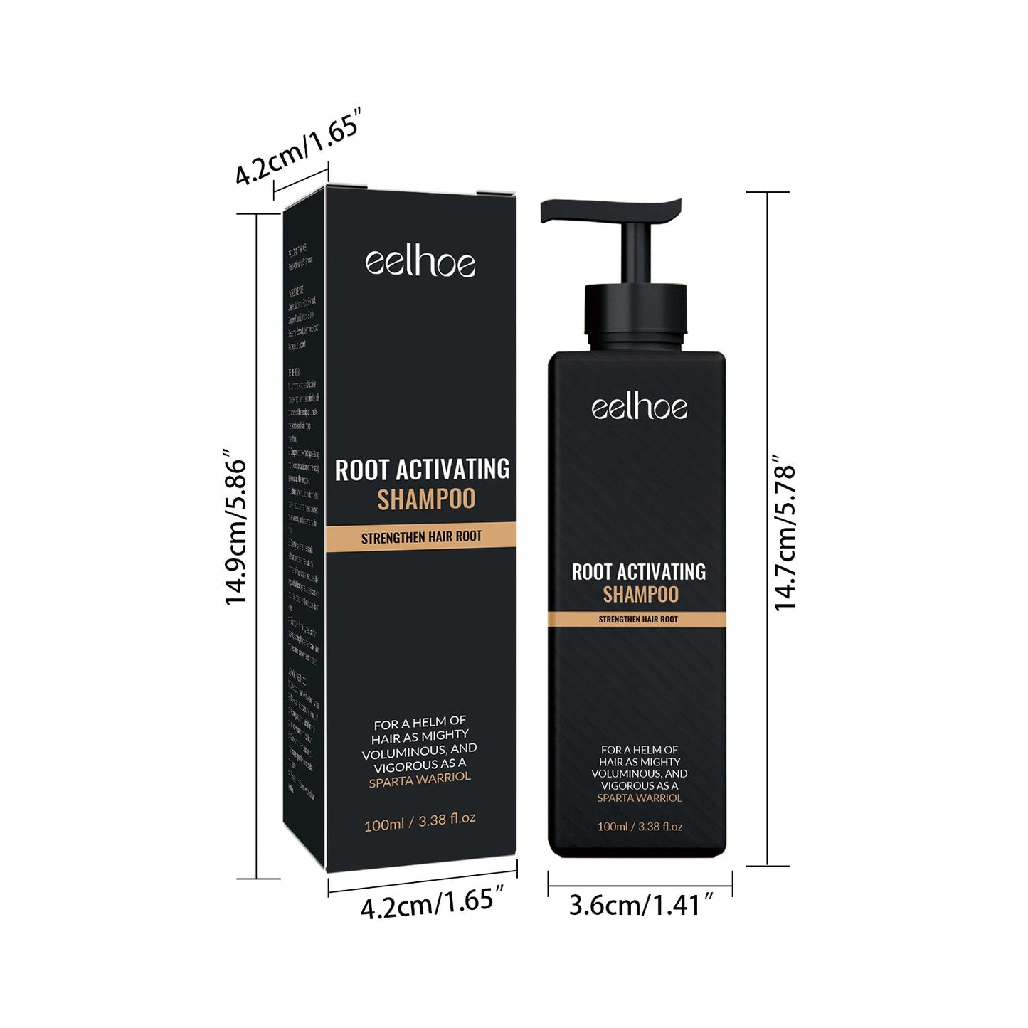 Root Activator Shampoo, Natural Hair Regrowth Shampoos, Unisex Hair Thickening Shampoo, Gently Shampoo For Men & Women, Nourishing Long Lasting Hair Care For Darker & Thicker Hair Ooho