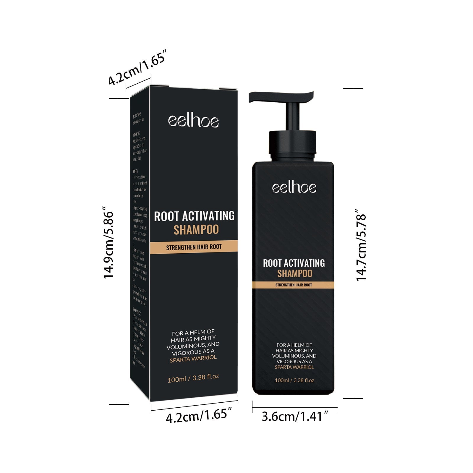 Root Activator Shampoo, Natural Hair Regrowth Shampoos, Unisex Hair Thickening Shampoo, Gently Shampoo For Men & Women, Nourishing Long Lasting Hair Care For Darker & Thicker Hair Ooho