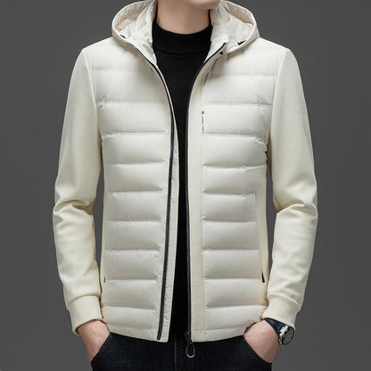 Hooded White Duck Down Warm Coat Down Jacket Ooho